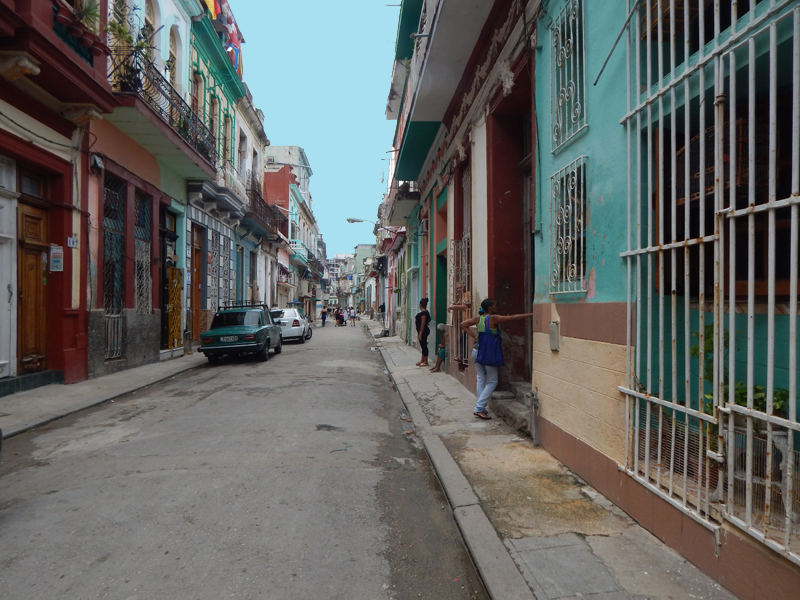 in front of the house