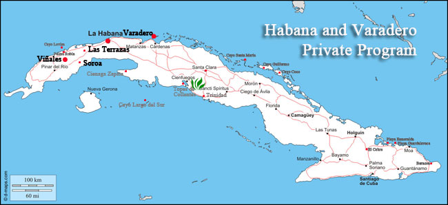 havana varadero map tour